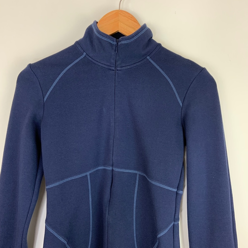 Athleta Cassidy Zip Ponte Dress Size XS Navy - Picture 4 of 7